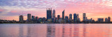 Perth and the Swan River at Sunrise, 12th July 2016