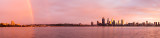 Rainbow Over Perth and the Swan River at Sunrise, 16th July 2016