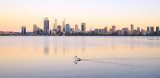 Perth and the Swan River at Sunrise, 8th January 2017