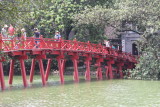 Huc Bridge at Hoan Kiem Lake - Hanoi