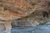 rock shelter with Aboriginal art
