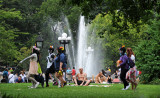 Unusual Park Crowd