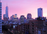 Peach Sunset over Downtown Manhattan