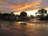 Sunset at Seaport Village after Rain