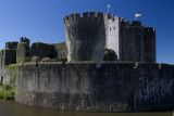 Caerphilly Castle, Wales.