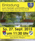 Eröffnung des Drei-Gemeinden-Steges über die Pitten, 27. September 2015