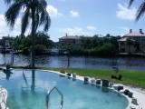 Looking south from 1008 Sylvan Dr. to Tahiti Park, 2013.JPG