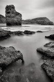 Ladram bay on a stormy day