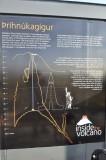 A information poster about the volcano