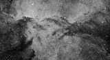 NGC 6188 in Ara - close up view in Ha