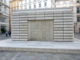 The <a href=http://en.wikipedia.org/wiki/Judenplatz_Holocaust_Memorial>Judenplatz Holocaust Memorial</a>