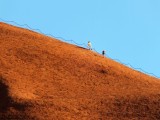 A steep ascent and descent