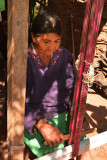 Guarani woman weaving
