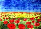 Field Of Poppies by J.A.Fitzhugh