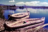 Reed Boats Near Puno, Peru, Lake Titicaca, 1974
