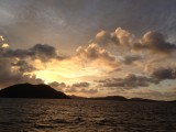 First Caribbean sunset