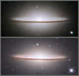 M104 Hubble comparison