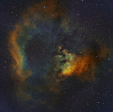 Ced214/NGC7822 in HST palette (Tele Vue NP127/FLI prototype imaging system)