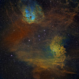 IC405/IC410 - Flaming Star and Tadpole Nebulae