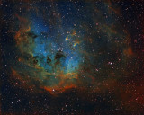 IC410 - Tadpoles Nebulain HST palette