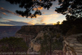 Grand Canyon South Rim sunrise in front of El Tovar Hotel