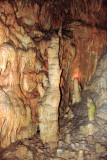 Drapery room stalagmite, New Entrance Tour, Mammoth Cave National Park, Kentucky