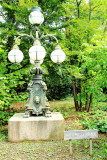 Lamp post, Edo Castle Gardens, Tokyo Imperial Palace, Tokyo, Japan