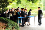 Waiting for the concert, Edo Castle Gardens, Tokyo Imperial Palace, Tokyo, Japan
