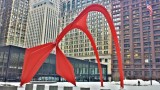 Flamingo, Alexander Calder sculpture,  Chicago, Illinois