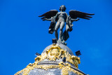 Phoenix and Ganymede, Metropolis building, Madrid, Spain