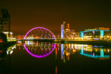 Clyde Arc over river Clyde, Glasgow, Scotland