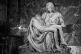 The pieta, Michelangelo sculpted and the only one he ever signed - in the Vatican, Vatican City