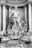 Pietro Braccis Neptune, Trevi Fountain, Rome, Italy