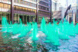 Green Fountain, Daley Plaza, Chicago, St. Patricks Day, 2015