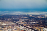 Winter, Chicago from the sky