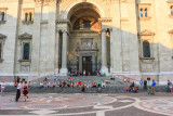 Dancers in front of St. Stephens Basilica, Budapest, Hungary