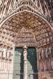 Door, La cathedrale Notre-Dame de Strasbourg, France