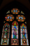 Stained Glass Window, Freiburg Munster medieval cathedral, Freiburg im Breisgau, Black Forest, Germany