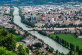 River Inn, View of Innsbruck, Hungerburg Funicular, Austria