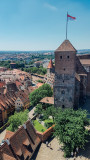 Heidenturm (Heathen Tower), View from Nuremberg Castle, Nuremberg, Bavaria, Germany