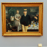 Lunchion in the Studio, Fruhstuck im Atelier, Edouard Manet, 1868, Neue Pinakothek, Munich, Bavaria, Germany