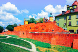 Old walls of Warsaw
