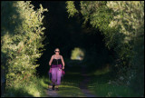 Walking on the old railway track near Kastlsa