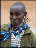 Masai saleswoman near Amboseli