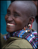 Masai saleswoman near Amboseli