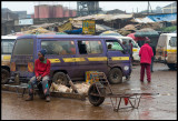 Matatus station north of Nairobi
