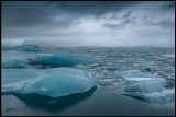 Icebergs inside Lake Jökulsarlon