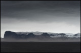 Sandstorm and heavy clouds