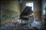 Old wing in the men`s bath building - Beelitz Heilsttten