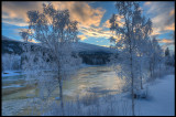 Svenningelva at dawn - Norway (HDR)